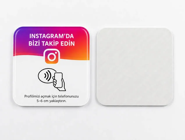 Instagram takip NFC kartı